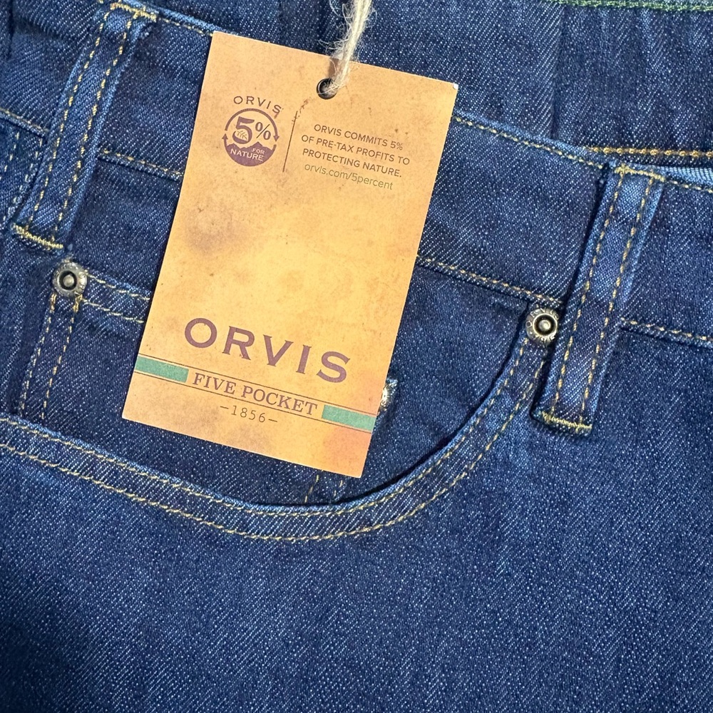 Orvis Montana Morning Jeans Denim Authentic | size: 42x30 - Picture 4 of 6